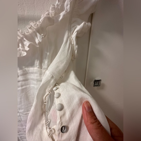 Doen Calla Ruffle Dress - Salt White - Picture 5 of 7